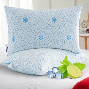 EMONIA Cooling Memory Foam Queen Pillows Set of 2